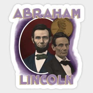 Abraham Lincoln 16th President Gangsta rap band bootleg Sticker